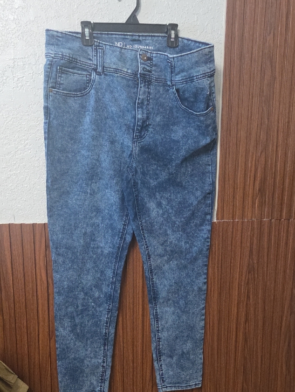 No Boundaries Light Blue Denim Jeans Women Sz  14 W [0050]